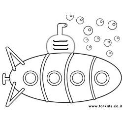 ぬりえページ: 潜水艦 (交通機関) #137692 - 無料の印刷可能なぬりえページ