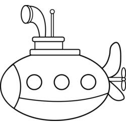 ぬりえページ: 潜水艦 (交通機関) #137693 - 無料の印刷可能なぬりえページ