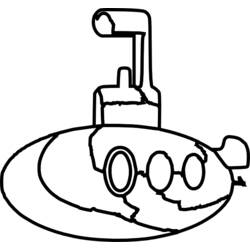 ぬりえページ: 潜水艦 (交通機関) #137696 - 無料の印刷可能なぬりえページ