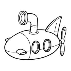 ぬりえページ: 潜水艦 (交通機関) #137700 - 無料の印刷可能なぬりえページ