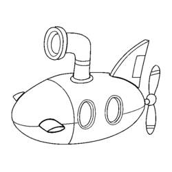 ぬりえページ: 潜水艦 (交通機関) #137704 - 無料の印刷可能なぬりえページ