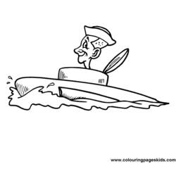 ぬりえページ: 潜水艦 (交通機関) #137710 - 無料の印刷可能なぬりえページ