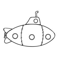 ぬりえページ: 潜水艦 (交通機関) #137711 - 無料の印刷可能なぬりえページ