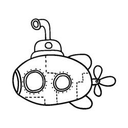 ぬりえページ: 潜水艦 (交通機関) #137717 - 無料の印刷可能なぬりえページ