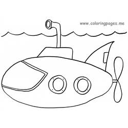 ぬりえページ: 潜水艦 (交通機関) #137722 - 無料の印刷可能なぬりえページ