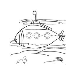 ぬりえページ: 潜水艦 (交通機関) #137731 - 無料の印刷可能なぬりえページ