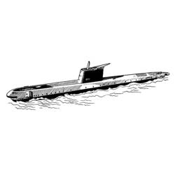 ぬりえページ: 潜水艦 (交通機関) #137752 - 無料の印刷可能なぬりえページ