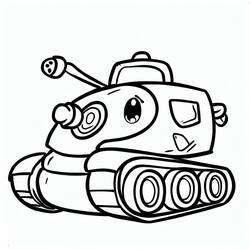 ぬりえページ: 戦車 (交通) #192638 - 無料の印刷可能なぬりえページ