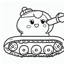 ぬりえページ: 戦車 (交通) #192639 - 無料の印刷可能なぬりえページ