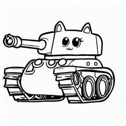 ぬりえページ: 戦車 (交通) #192640 - 無料の印刷可能なぬりえページ