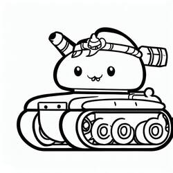 ぬりえページ: 戦車 (交通) #192641 - 無料の印刷可能なぬりえページ