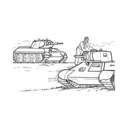ぬりえページ: 戦車 (交通) #192642 - 無料の印刷可能なぬりえページ