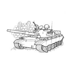 ぬりえページ: 戦車 (交通) #192647 - 無料の印刷可能なぬりえページ