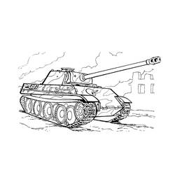 ぬりえページ: 戦車 (交通) #192649 - 無料の印刷可能なぬりえページ