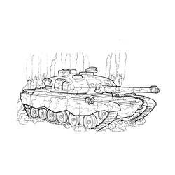 ぬりえページ: 戦車 (交通) #192650 - 無料の印刷可能なぬりえページ