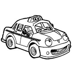 ぬりえページ: タクシー (交通機関) #137193 - 無料の印刷可能なぬりえページ