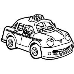 ぬりえページ: タクシー (交通機関) #137206 - 無料の印刷可能なぬりえページ