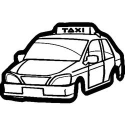 ぬりえページ: タクシー (交通機関) #137221 - 無料の印刷可能なぬりえページ
