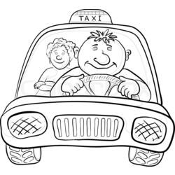 ぬりえページ: タクシー (交通機関) #137225 - 無料の印刷可能なぬりえページ