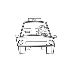 ぬりえページ: タクシー (交通機関) #137252 - 無料の印刷可能なぬりえページ