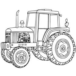 ぬりえページ: トラクター (交通機関) #141929 - 無料の印刷可能なぬりえページ