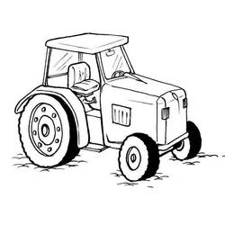 ぬりえページ: トラクター (交通機関) #141933 - 無料の印刷可能なぬりえページ