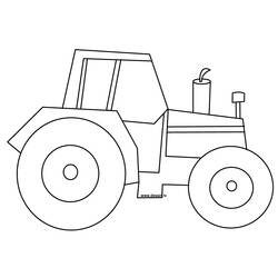 ぬりえページ: トラクター (交通機関) #141934 - 無料の印刷可能なぬりえページ