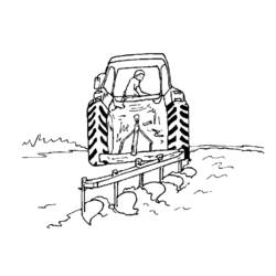ぬりえページ: トラクター (交通機関) #141941 - 無料の印刷可能なぬりえページ