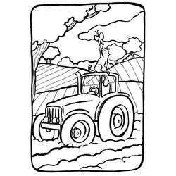 ぬりえページ: トラクター (交通機関) #141946 - 無料の印刷可能なぬりえページ