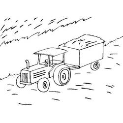 ぬりえページ: トラクター (交通機関) #141951 - 無料の印刷可能なぬりえページ