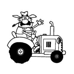 ぬりえページ: トラクター (交通機関) #141957 - 無料の印刷可能なぬりえページ