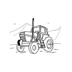 ぬりえページ: トラクター (交通機関) #141958 - 無料の印刷可能なぬりえページ