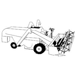 ぬりえページ: トラクター (交通機関) #141963 - 無料の印刷可能なぬりえページ
