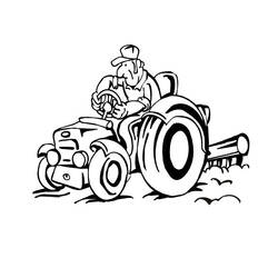 ぬりえページ: トラクター (交通機関) #141974 - 無料の印刷可能なぬりえページ