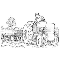 ぬりえページ: トラクター (交通機関) #141976 - 無料の印刷可能なぬりえページ