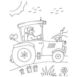 ぬりえページ: トラクター (交通機関) #141984 - 無料の印刷可能なぬりえページ