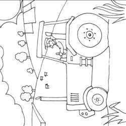 ぬりえページ: トラクター (交通機関) #142007 - 無料の印刷可能なぬりえページ