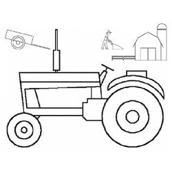 ぬりえページ: トラクター (交通機関) #142009 - 無料の印刷可能なぬりえページ