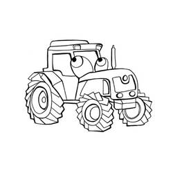 ぬりえページ: トラクター (交通機関) #142012 - 無料の印刷可能なぬりえページ