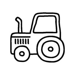 ぬりえページ: トラクター (交通機関) #142041 - 無料の印刷可能なぬりえページ