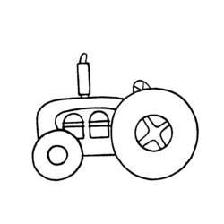 ぬりえページ: トラクター (交通機関) #142055 - 無料の印刷可能なぬりえページ