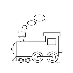ぬりえページ: 電車・機関車 (交通機関) #135029 - 無料の印刷可能なぬりえページ