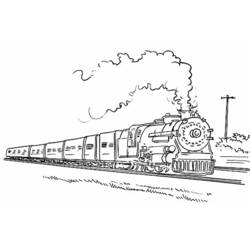 ぬりえページ: 電車・機関車 (交通機関) #135034 - 無料の印刷可能なぬりえページ