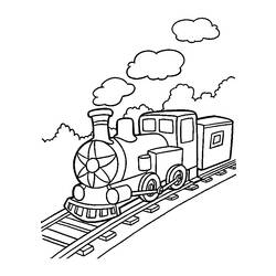 ぬりえページ: 電車・機関車 (交通機関) #135047 - 無料の印刷可能なぬりえページ