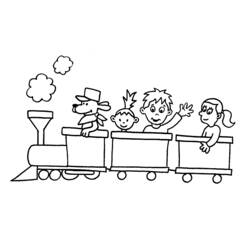 ぬりえページ: 電車・機関車 (交通機関) #135049 - 無料の印刷可能なぬりえページ