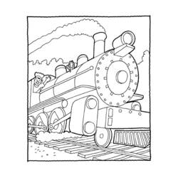 ぬりえページ: 電車・機関車 (交通機関) #135063 - 無料の印刷可能なぬりえページ