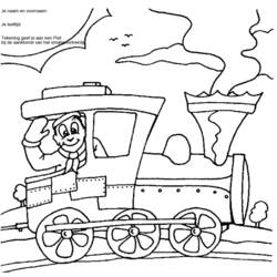ぬりえページ: 電車・機関車 (交通機関) #135082 - 無料の印刷可能なぬりえページ