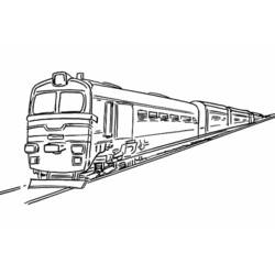 ぬりえページ: 電車・機関車 (交通機関) #135083 - 無料の印刷可能なぬりえページ