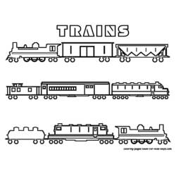 ぬりえページ: 電車・機関車 (交通機関) #135084 - 無料の印刷可能なぬりえページ