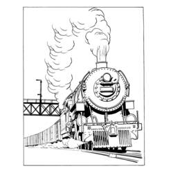 ぬりえページ: 電車・機関車 (交通機関) #135088 - 無料の印刷可能なぬりえページ